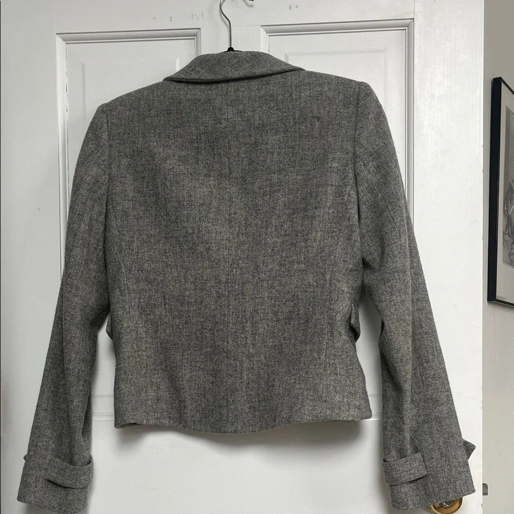 Band Of Outsiders Charcoal Women's Blazer (Missing Faux Fur Collar). Size 3. - Picture 4 of 9